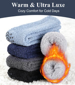 Load image into Gallery viewer, Coral Fleece Warm, Cozy Grip Socks for Men · 5 Pair Set
