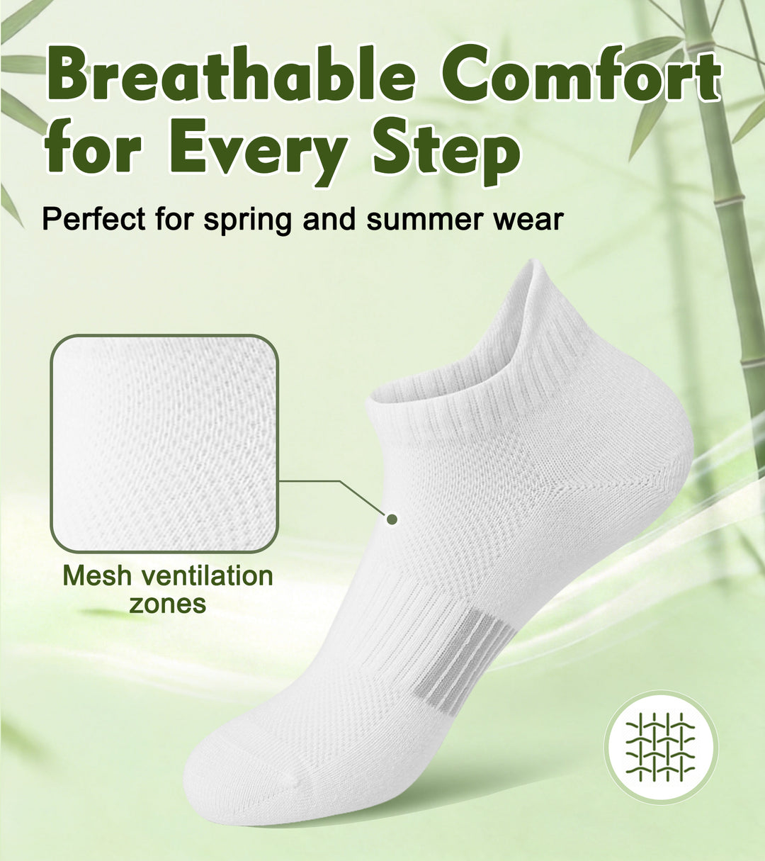 Vertkser Women’s Bamboo Viscose Everyday Socks Series · 6 Pairs