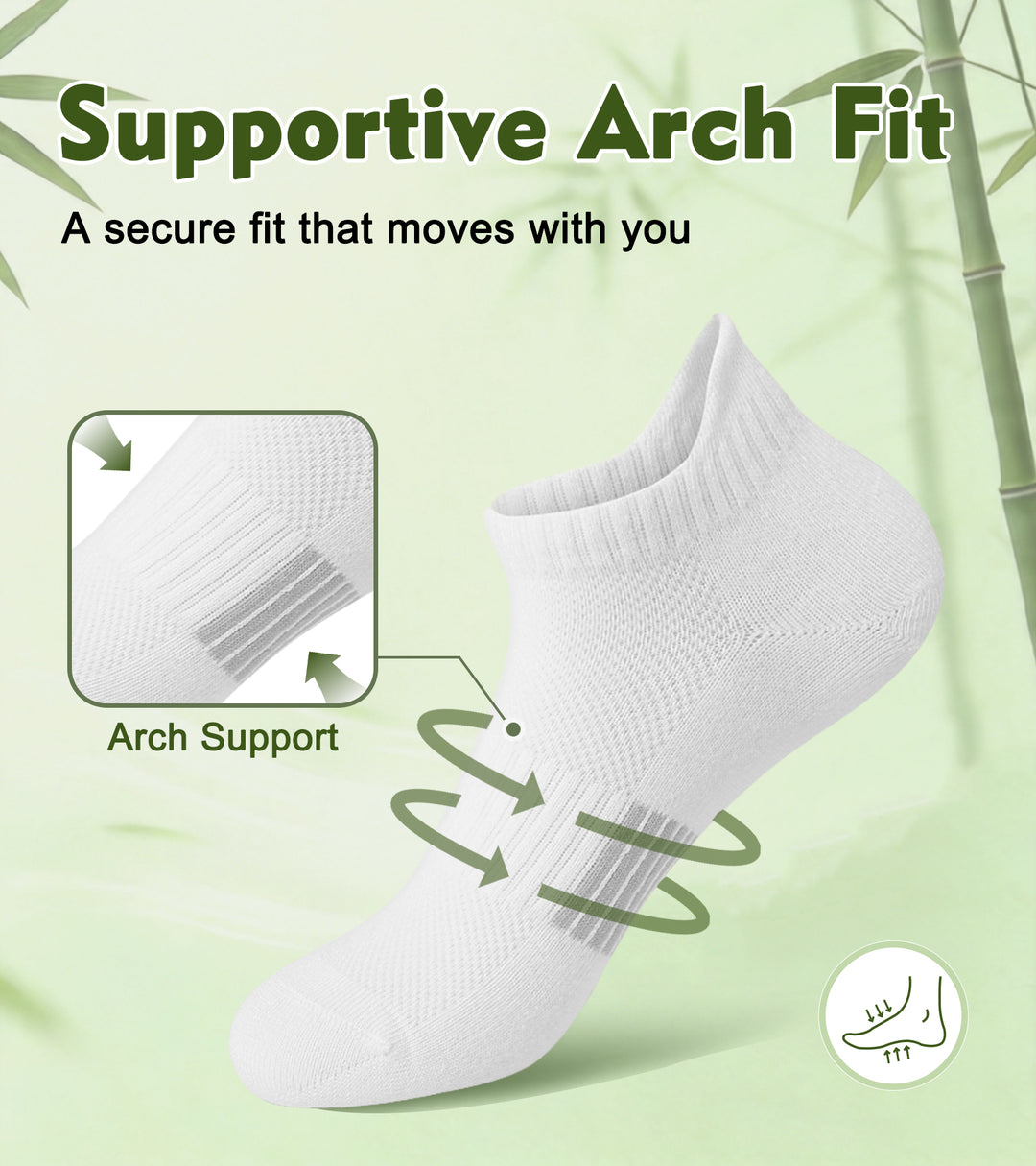Vertkser Women’s Bamboo Viscose Everyday Socks Series · 6 Pairs