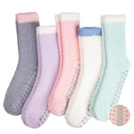 Load image into Gallery viewer, Seasonal  Cozy Coral Fleece Non-Slip Socks for Women · 5 Pair Set
