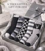 Load image into Gallery viewer, Coral Fleece Warm, Cozy Grip Socks for Men · 5 Pair Set
