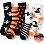 Load image into Gallery viewer, Seasonal  Cozy Coral Fleece Non-Slip Socks for Women · 5 Pair Set
